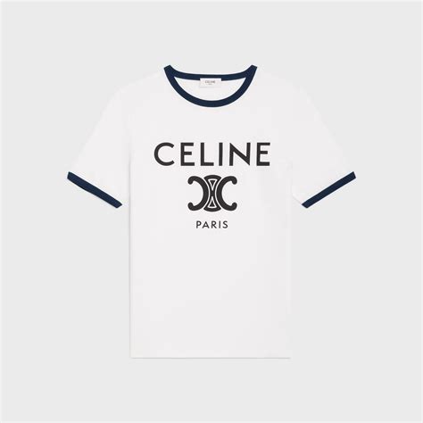 celine paris white t shirt|celine tee shirt price.